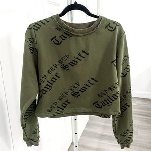 Taylor Swift Reputation Crop Long Sleeves